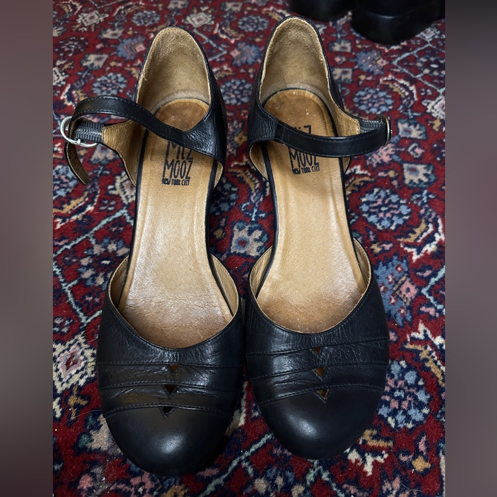 Miz Mooz ‘Frenchy’ Leather Shoes / Retro style Size 8